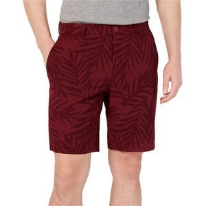 Michael Kors Mens Travel Casual Chino Shorts, Red, NWT